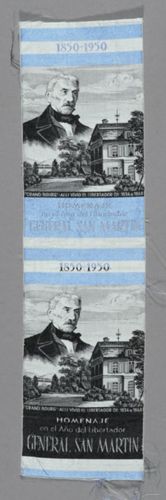 Seidenbild "General José de San Martin"