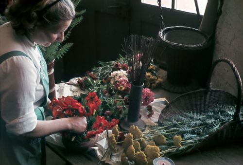 Fotografie, Berufsbild Blumenbinderin