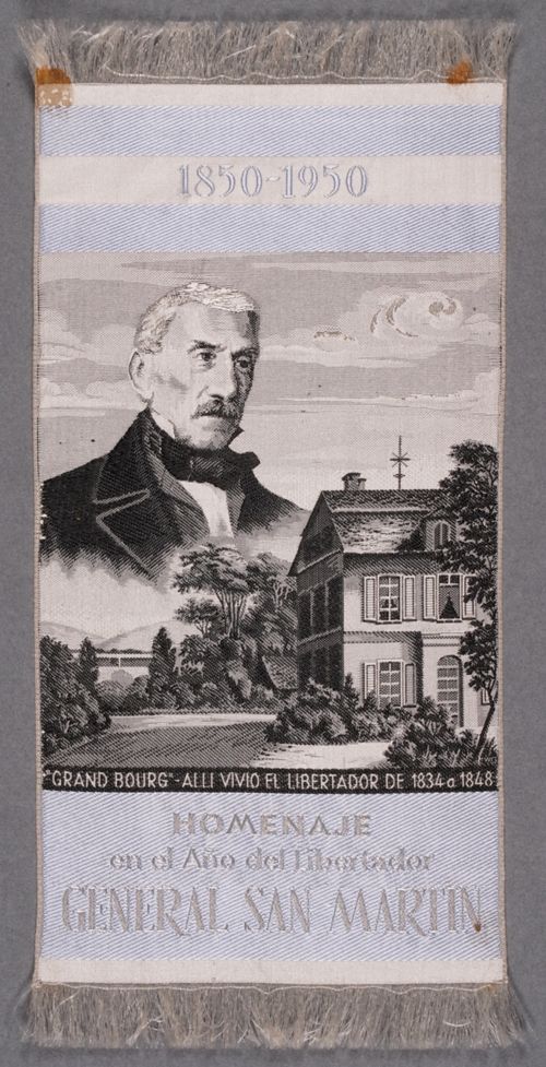 Seidenbild "General José de San Martin"