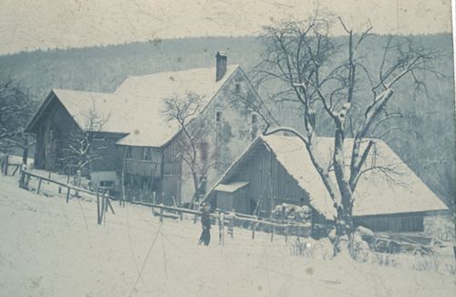 Fotografie, Liestal, Bauernhof im Winter