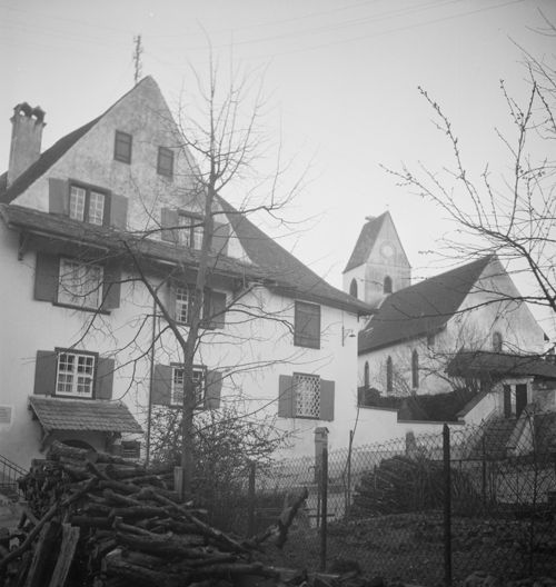 Fotografie, Benken, Pfarrhaus, Kirche