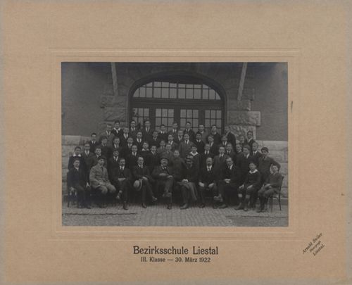 Fotografie, Schüler und Lehrer der Bezirksschule Liestal
