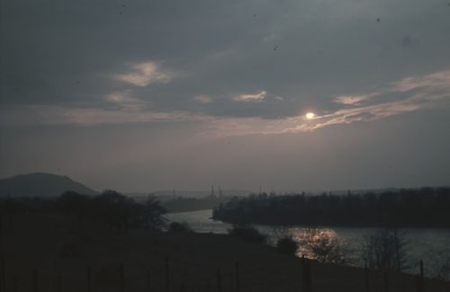 Fotografie, Sonnenuntergang am Rhein