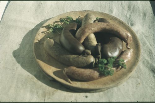 Fotografie, Hausmetzgete in Lupsingen, Wurstplatte