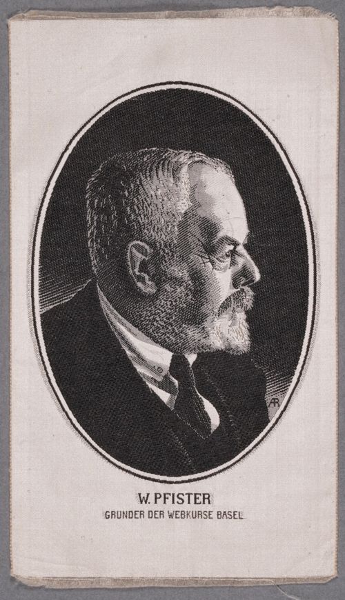 Seidenbild "Porträt W. Pfister"