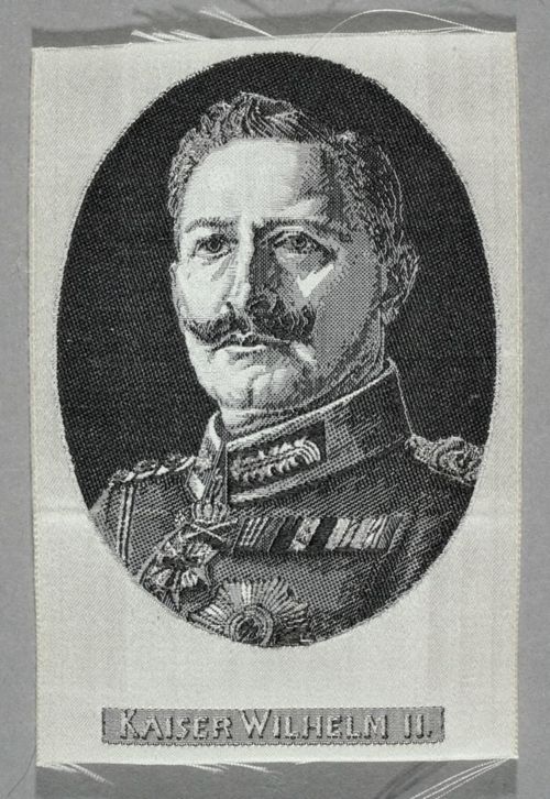 Seidenbild "Porträt Kaiser Wilhelm II."