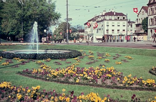 Fotografie, Basel, Centralbahnplatz gegen Aeschengraben