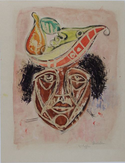 Eglin, Walter - Zeichnung, Stilleben (Fasnacht)