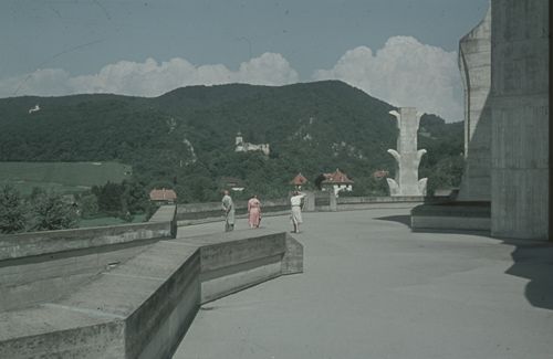 Fotografie, Dornach, Goetheanum Terrasse