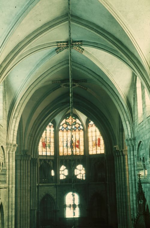 Fotografie, Basel, Münster,  Inneres gegen Chor