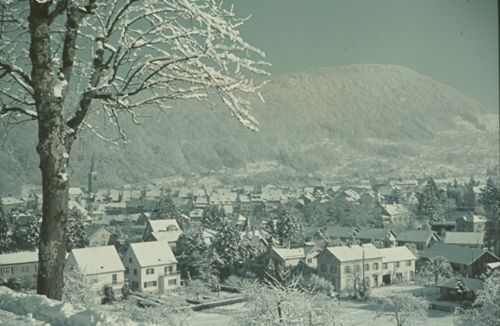 Fotografie, Liestal von Sommerhalde aus, Winter