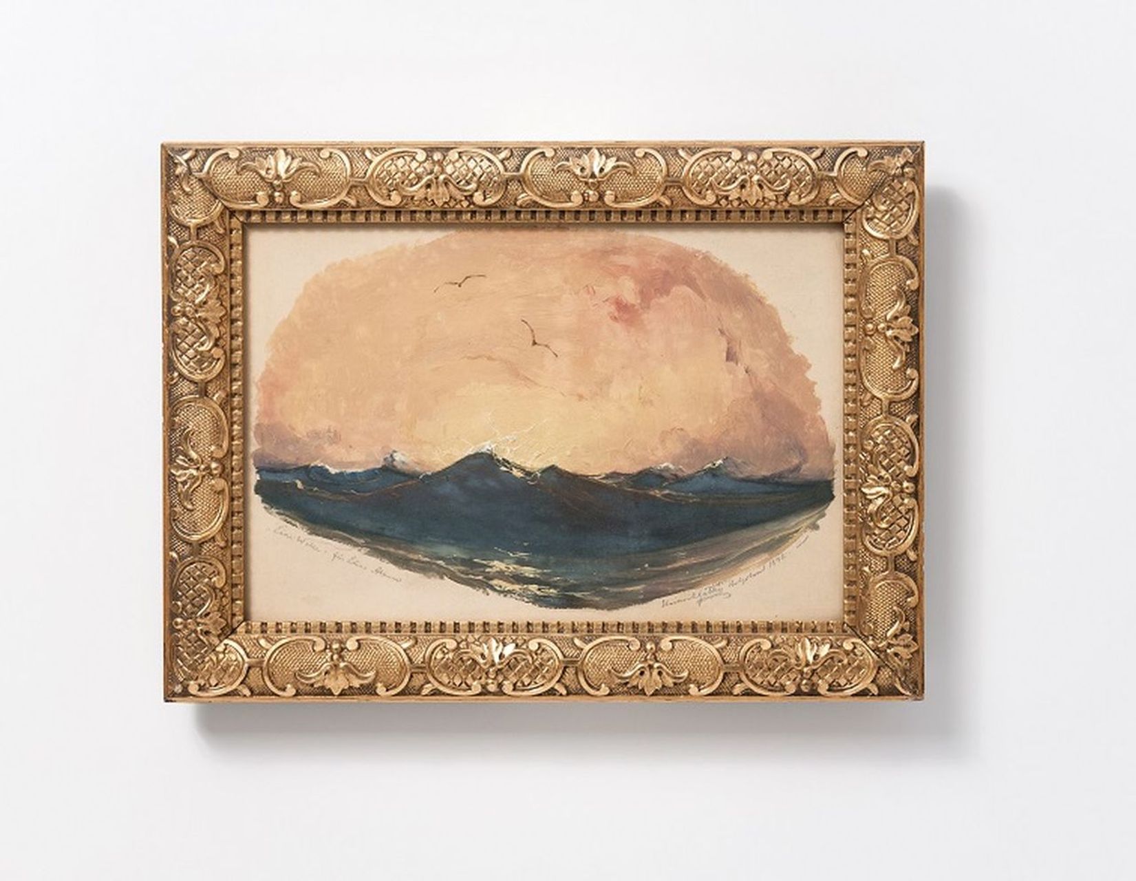 Gätke, Heinrich - Bild: Ölskizze, ‹Eine Welle› für Emmas Album