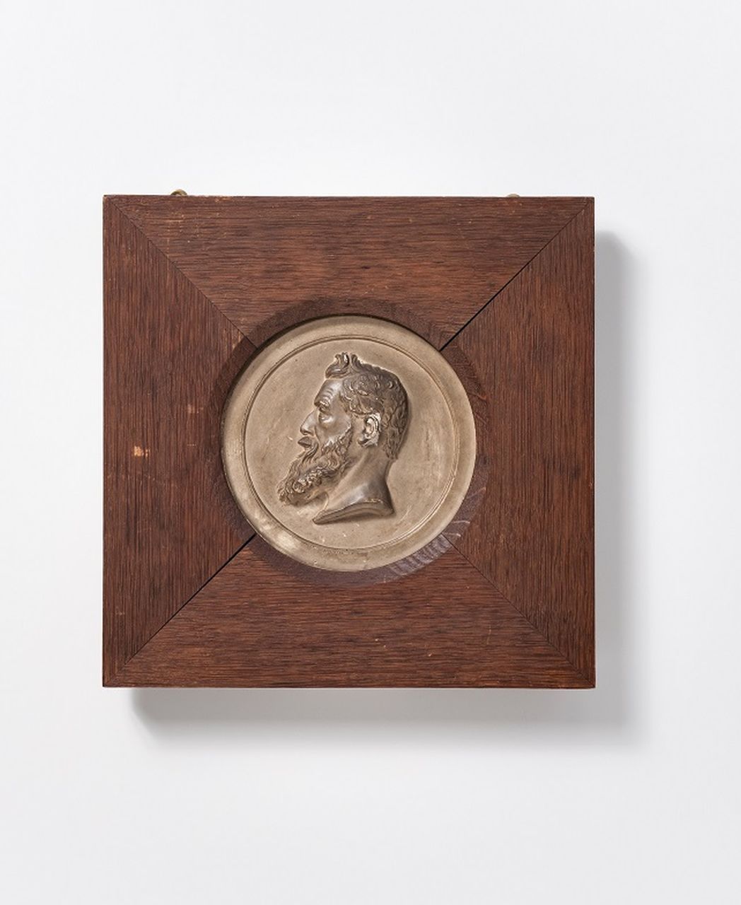 Skulptur/Plastik: Gipsrelief, Portrait von Ludwig Feuerbach