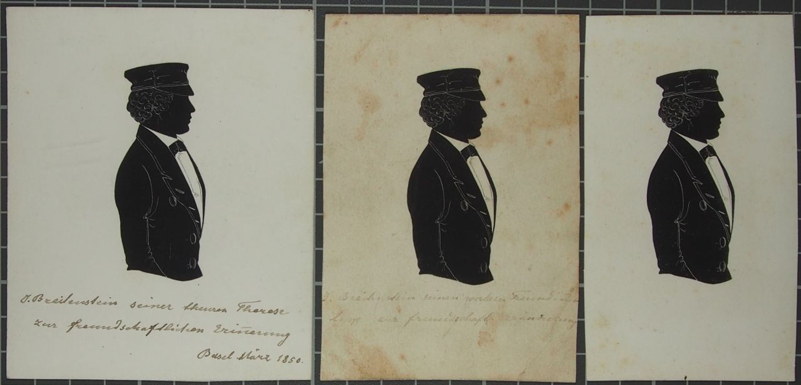 Papierschnitt: Silhouette, Jonas Breitenstein als Student