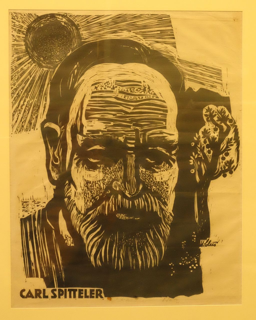 Cleis, Ugo - Bild: Holzschnitt, Carl Spitteler