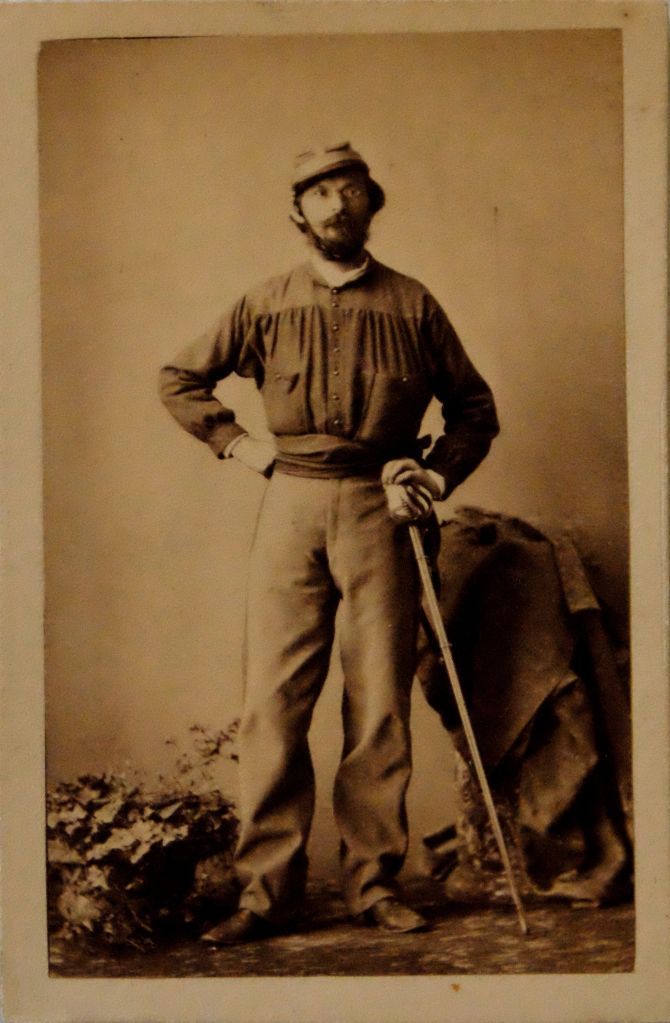 Fotografie, Wilhelm Rüstow in Garibaldi-Uniform