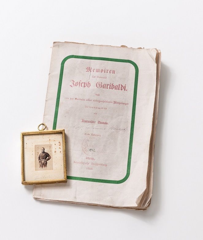 Fotografie, Giuseppe Garibaldi, mit Signatur