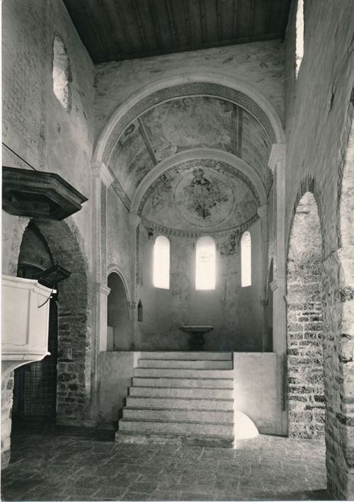 Fotografie, Spiez, Romanische Schlosskirche, Inneres