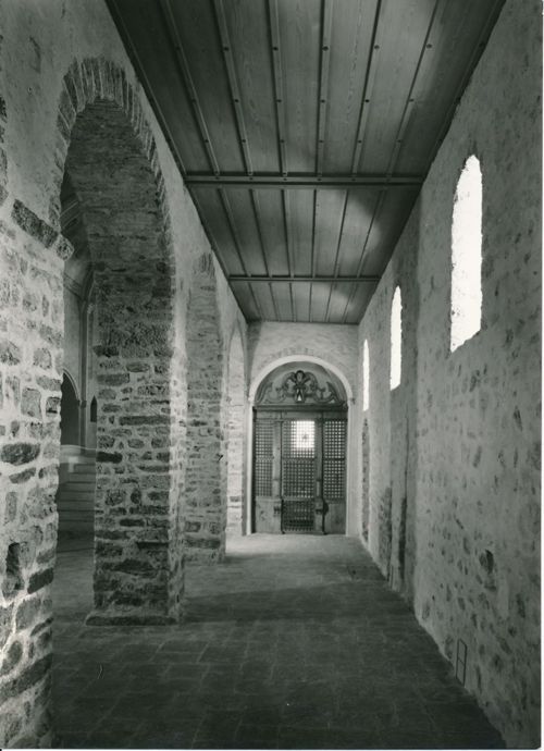 Fotografie, Schloss Spiez, Schlosskirche, Innenansicht nach Restaurierung