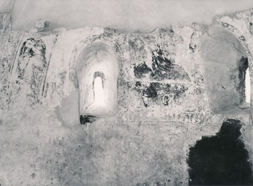 Fotografie, Schlosskirche Spiez, Wandmalereien Krypta