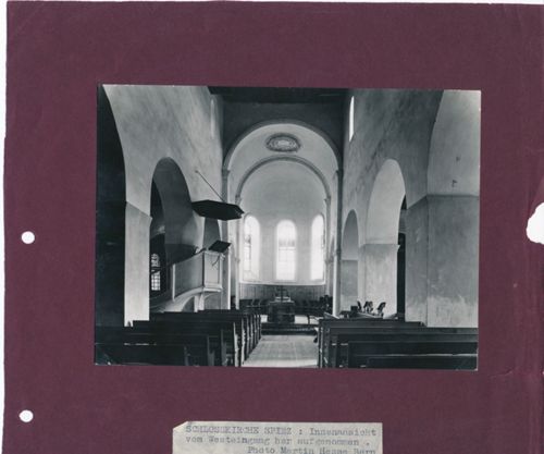 Fotografie, Schlosskirche Spiez, Innenansicht