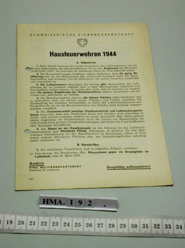 Haus - Feuerwehren 1944