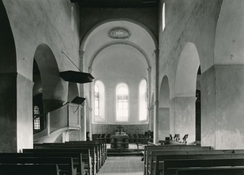 Fotografie, Schloss Spiez, Schlosskirche, Innenansicht