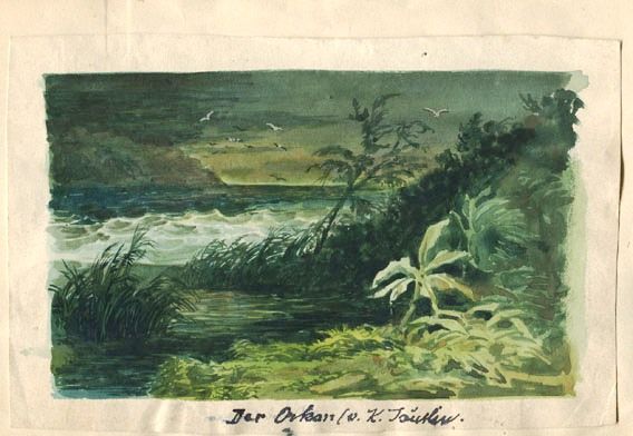 Karl Jauslin (1842-1904) - Zeichnung, "Der Orkan"