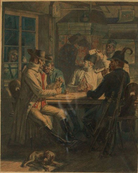Karl Jauslin (1842-1904) - Malerei, Der Karfunkel