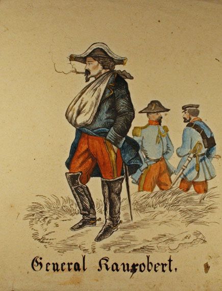 Karl Jauslin (1842-1904) - Zeichnung, Portrait F. C. de Canrobert