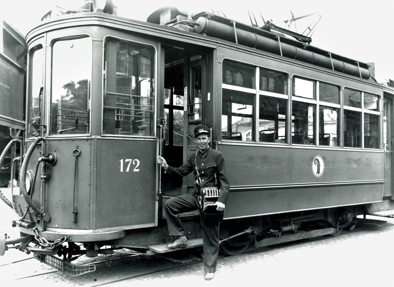 Fotografie, Tramwagen mit Billeteur