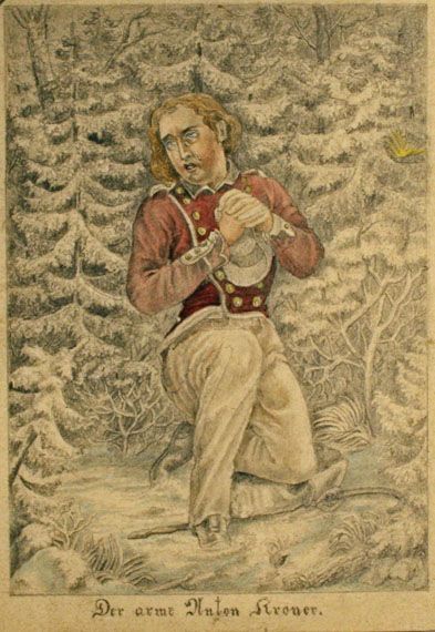 Karl Jauslin (1842-1904) - Zeichnung, Der arme Anton Kroner