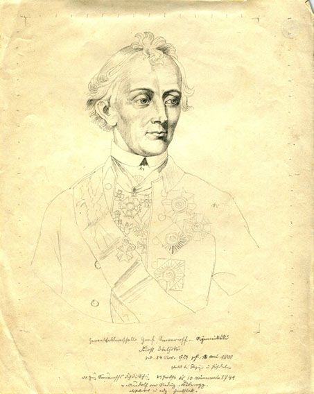 Karl Jauslin (1842-1904) - Entwürfe, Druckvorlagen, General Suworow